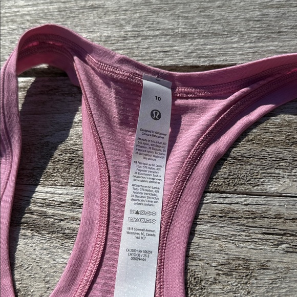 Lululemon Swiftly Tech Racerback Tank Top 2.0  pink‎ frosting size 10 NWT - Picture 5 of 6